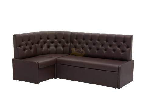 Кухонный уголок КУ 21 со спальным местом экокожа Линкольн 221