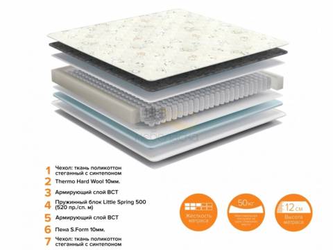 Матрас Тоби ширина 600
