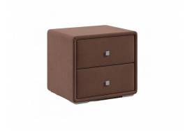 Тумба прикроватная Твист микровелюр шоколад