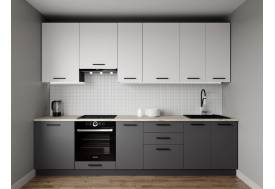 Кухонный гарнитур Меренга 3000 (верх 950 мм) МДФ