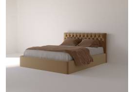 Кровать Сицилия основание ЩИТ 160 Бежевый велюр