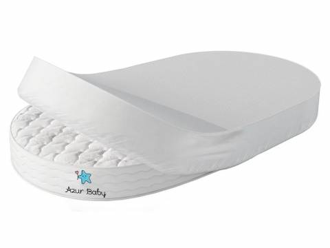 Наматрасник на овальный матрас с резинкой по периметру