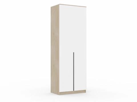 Шкаф Монблан New распашной 800 2-х дверный Дуб сонома-Белый
