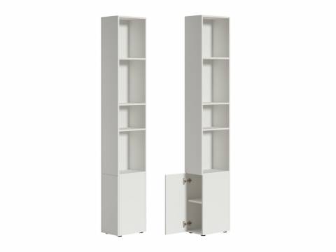 Шкаф торцевой 16.323 Эйр Белый PE шагрень