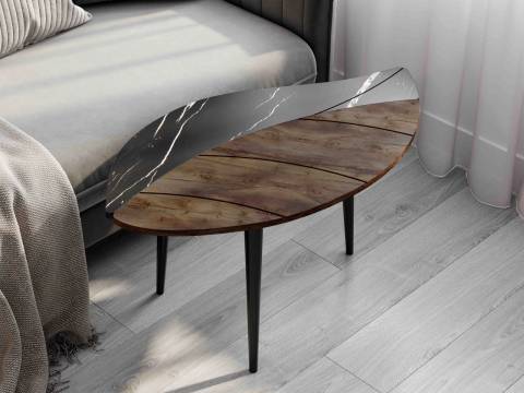 Стол журнальный № 17 Мрамор-Таксония