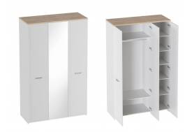 Шкаф трехдверный Гавана Белый матовый