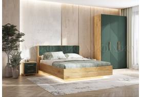 Спальня Ирис Браш Мени Грин/Дуб Крафт