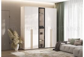 Шкаф с витриной Норд Кашемир