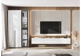 Модульная гостиная Норд Белый глянец