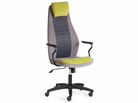 Кресло AVIATOR флок олива/серый