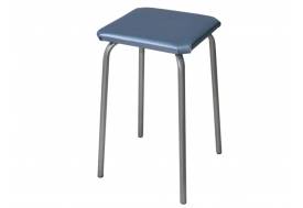 Табурет квадратный ДХ-9 обивка светло-голубой