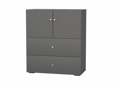 Комод с двумя дверками и двумя ящиками 4-44912