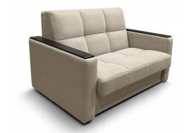 Диван Рэй 1200х2000 Клетка с прямыми подлокотниками с МДФ вивальди 3