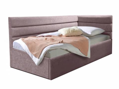 Кровать подростковая левая 900 Фрейм Модерн без подъема мелита 25