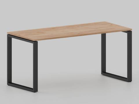 Стол с эффектом парения Лофт О-образные опоры черные ЛО.Кпо_6 600х1800 мм