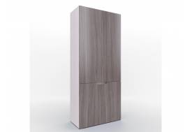 Шкаф двухстворчатый Трио Серебряный орех