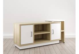 Тумба дизайн (Е-9) Eclectic eco Дуб рокпайл-белый