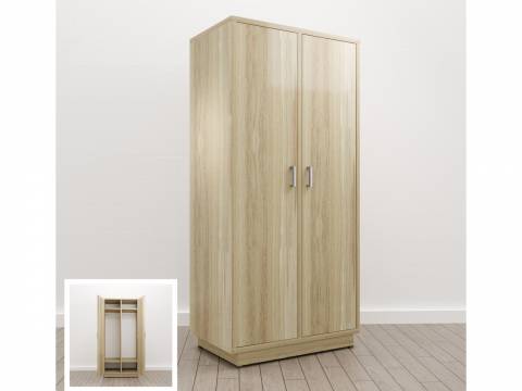 Шкаф глубокий для одежды (Е-15) Eclectic eco одноцветный Дуб рокпайл