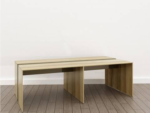 Стол для переговоров (О-4) Eclectic lite Дуб рокпайл-Мокко