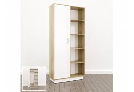 Шкаф комбинированный Левый (О-13) Eclectic lite Дуб рокпайл-белый