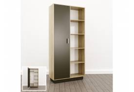 Шкаф комбинированный Левый (О-13) Eclectic lite Дуб рокпайл-Скала