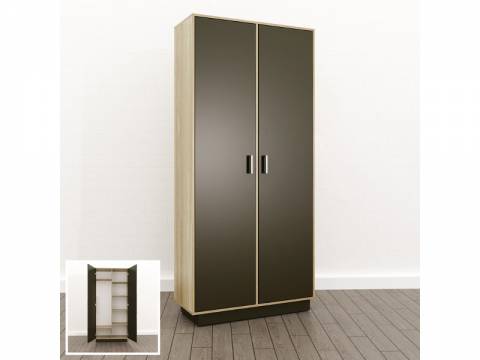 Шкаф комбинированный закрытый (О-12) Eclectic lite Дуб рокпайл-Скала