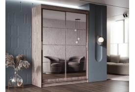 Шкаф-купе Гранд-1 1600 Дуб Горный-двери Зеркало