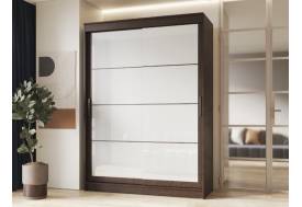 Шкаф-купе Гранд-1 1600 Дуб Венге-двери Лакобель белый