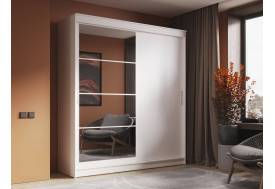 Шкаф-купе Гранд-1 2000 Белый гладкий-двери Зеркало-ЛДСП