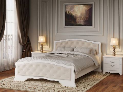 Кровать Карина-10 1600 Белый античный