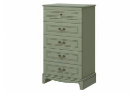 Комод 5 ящиков Лорето Зелёный самшит