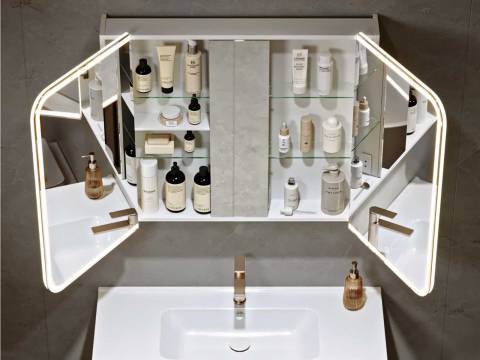 Шкаф-трюмо зеркальный Cosmetic Light 100