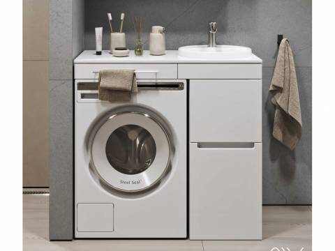 Тумба с раковиной Cosmetic 100 белая