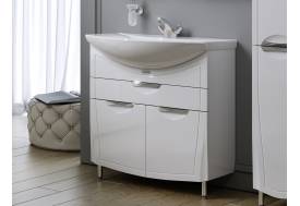 Тумба с раковиной Monaco 80 белая