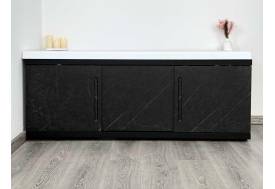 Экран под ванну МДФ Alt Black 1700 мм черный мрамор