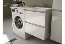 Тумба с раковиной Dallas Luxe 1100 навесная 2 ящика правая