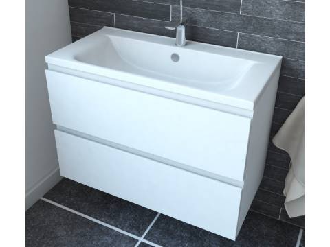 Тумба с раковиной Bali 1000 навесная 2 ящика