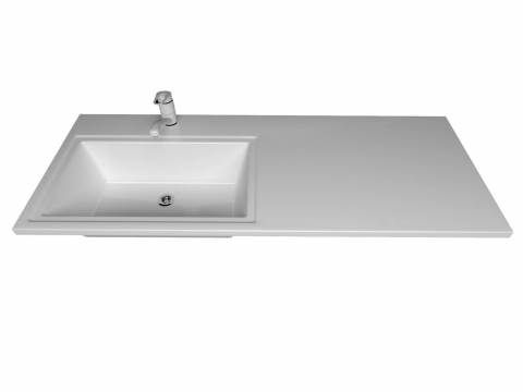 Раковина над стиральной машиной Uperwood Марсал левая белая