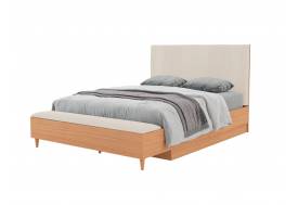 Кровать 1600 с банкеткой Калипсо Латте