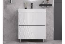 Тумба с раковиной Edge 80 напольный белый