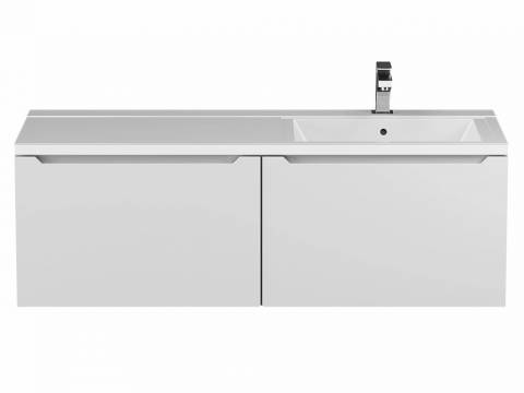 Тумба с раковиной Uperwood Tanos 120 см подвесная правая белый