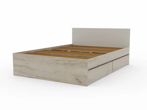 Кровать Монблан с ящиками 140х200 см Кашемир