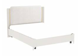 Кровать 1600 Сиде Белый (велюр) без основания