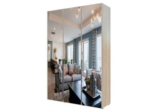 Шкаф Гранд ГШК/1-23-15-222 (двери тип 2) с тремя зеркалами