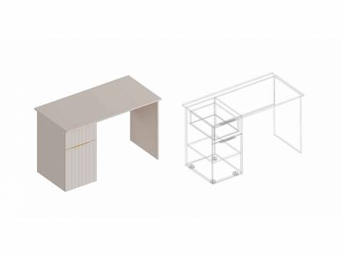 Стол письменный Тефия левый