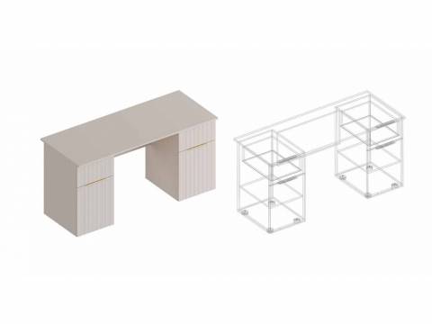 Стол письменный Тефия 2-х тумбовый