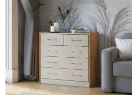 Комод Риберо дуб крафт золотой/сантьяго софт