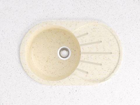 Мойка каменная врезная МК МВ110-Q2 бежевый