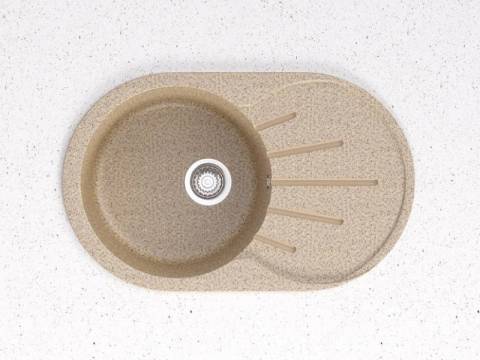 Мойка каменная врезная МК МВ110-Q5 песочный