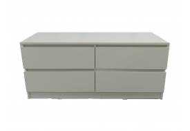 Комод-тумба ТВ 1200 4 ящика белый